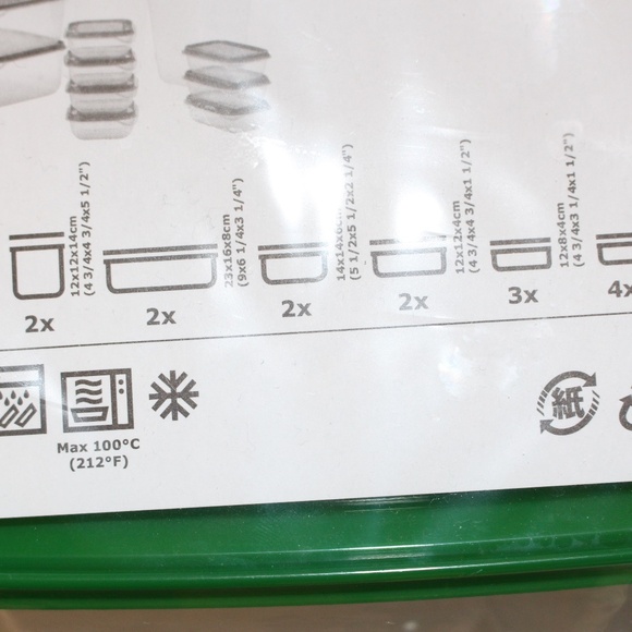 Ikea Pruta, Food Storage containers microwave, freezer and dishwasher safe - Picture 6 of 9